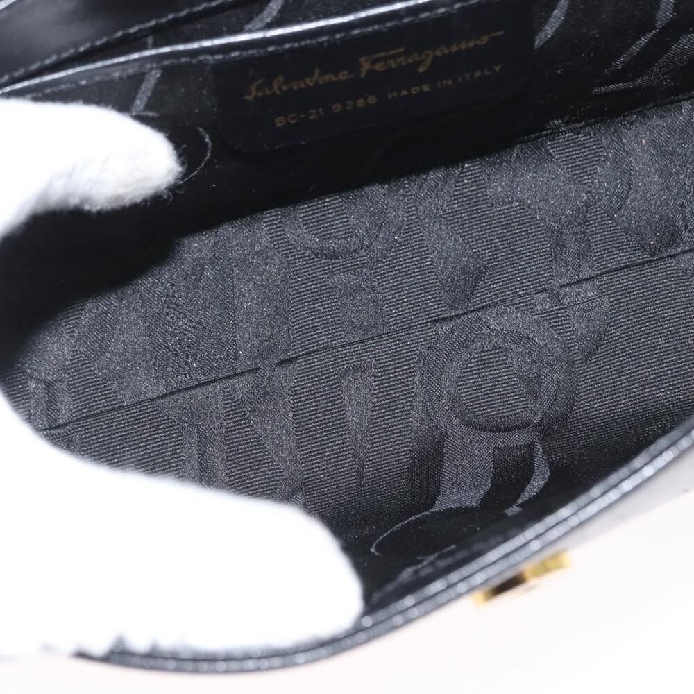 Salvatore Ferragamo Leather Handbag Black - Picture 7 of 16